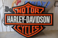 
              AUTHENTIC ORIGINAL HARLEY-DAVIDSON DEALERSHIP SIGN LIGHTED
            