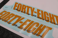 
              14100219 14100218 NEW OEM HARLEY-DAVIDSON SPORTSTER XL1200X FORTY-EIGHT DECALS
            