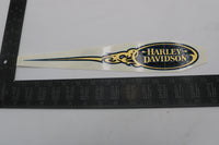 
              13672-09 NEW OEM HARLEY-DAVIDSON RIGHT GAS TANK DECAL GOLD LEAF
            