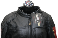 
              97028-23VW NWT HARLEY-DAVIDSON WOMENS LEATHER JACKET NOSTALGIA TRIPLE VENT 1W
            