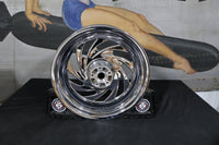 
              40884-08 NEW OEM 2008-2017 HARLEY-DAVIDSON SOFTAIL FX CHROME TYPHOON REAR WHEEL
            