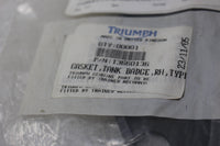 
              T3660136 NEW OEM 1998-2020 TRIUMPH RIGHT TANK BADGE GASKET BONNEVILLE THRUXTON SCRAMBLER
            