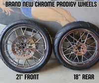 
              2009-2023 CHROME PRODIGY WHEEL SET W/TIRES FITS HARLEY-DAVIDSON TOURING STREET G
            
